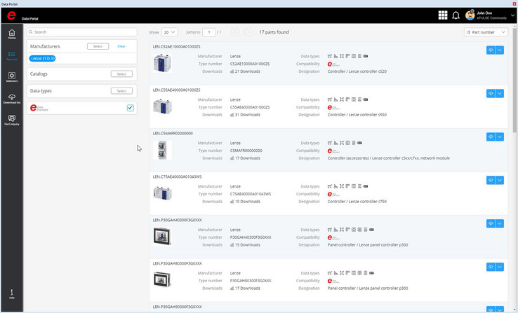 Například firma Lenze integrovala data svých komponent do EPLAN Data Portal – a některá z nich již jsou ve shodě s EPLAN Data Standard. Například firma Lenze integrovala data svých komponent do EPLAN Data Portal – a některá z nich již jsou ve shodě s EPLAN Data Standard.
